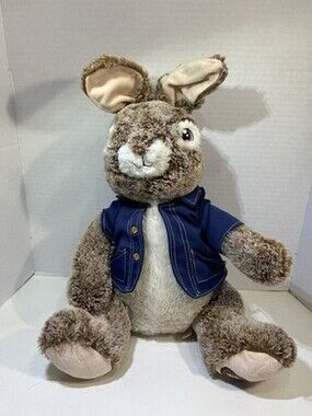 PETER RABBIT Plush With Blue Jacket 20” Dan Dee Collectors Plush Bunny